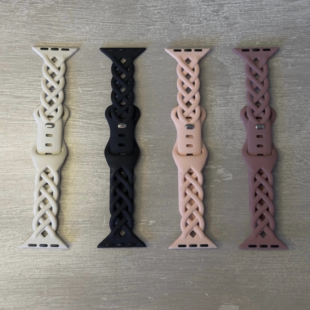 Braided Silicone Apple Watch Bands